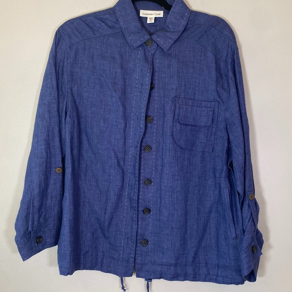 Coldwater Creek Linen Lightweight Jacket